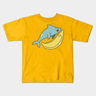 Dolphin and Giant Banana Kids T-Shirt